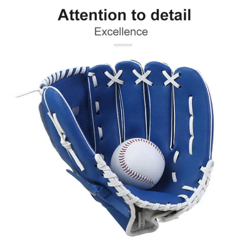 Professional Baseball Gloves 9.5/11.5/12.5 inch Youths Adults Genuine Leather Baseball Mitt Gear Softball Training Catcher Glove