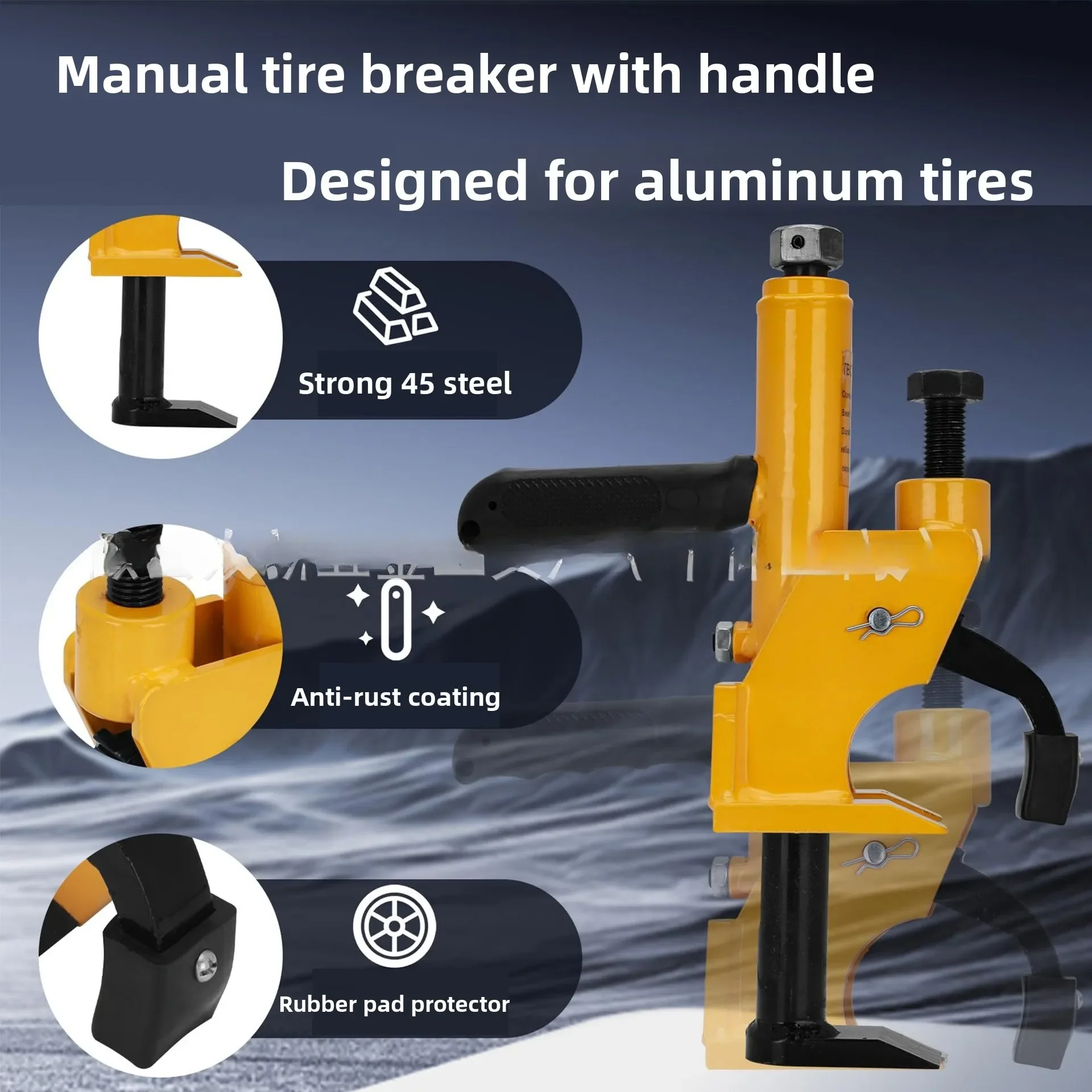 Small Car Simple Tire Press, Tire Stripping Machine, Forklift Specific Manual Simple Tire Dismantling Machine