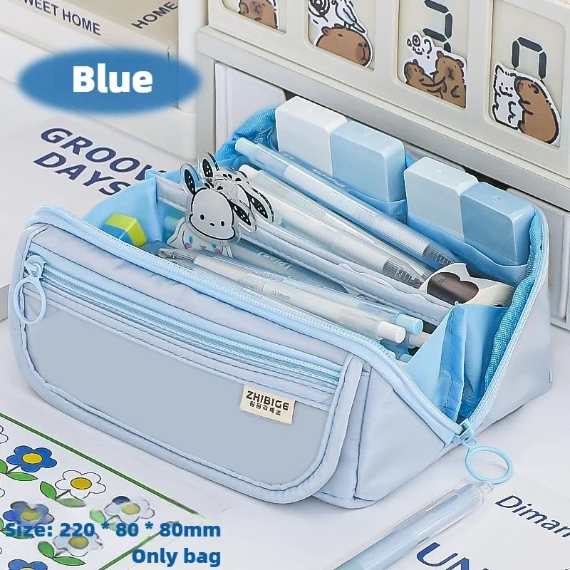 Federmäppchen, großes Fassungsvermögen, für Studenten, Schreibwarenetui, Bleistiftbeutel, hochwertige Schreibwarentasche, multifunktionales Federmäppchen