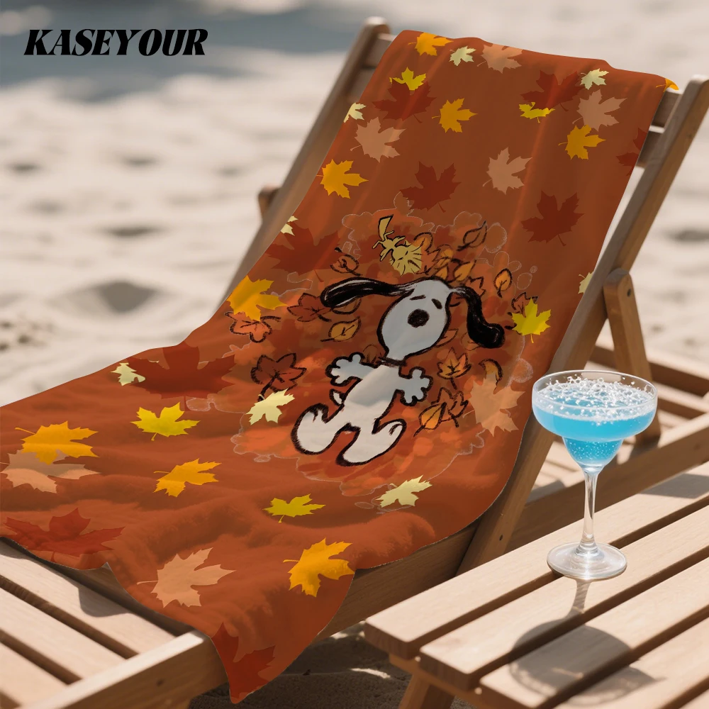 Halloween 2026 Neues Niedliches Snoopy Schnelltrocknendes Badetuch Mikrofaser-Strandtuch Leichtgewicht Schwimmen Camping Yoga Strand