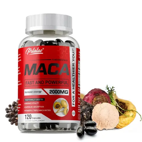 Maca Root Capsules - Improves Vitality and Performance, Enhance Energy, Builds Muscle and Strength