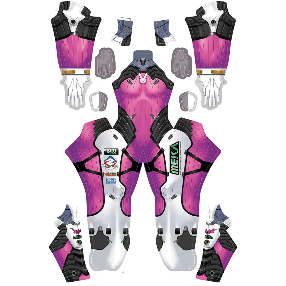 Vrouwelijke D. Va Watermeloen Huid Cosplay Kostuums Superheld Zentai Pak Dva Halloween Bodysuit Volwassenen Kids Party Jumpsuit