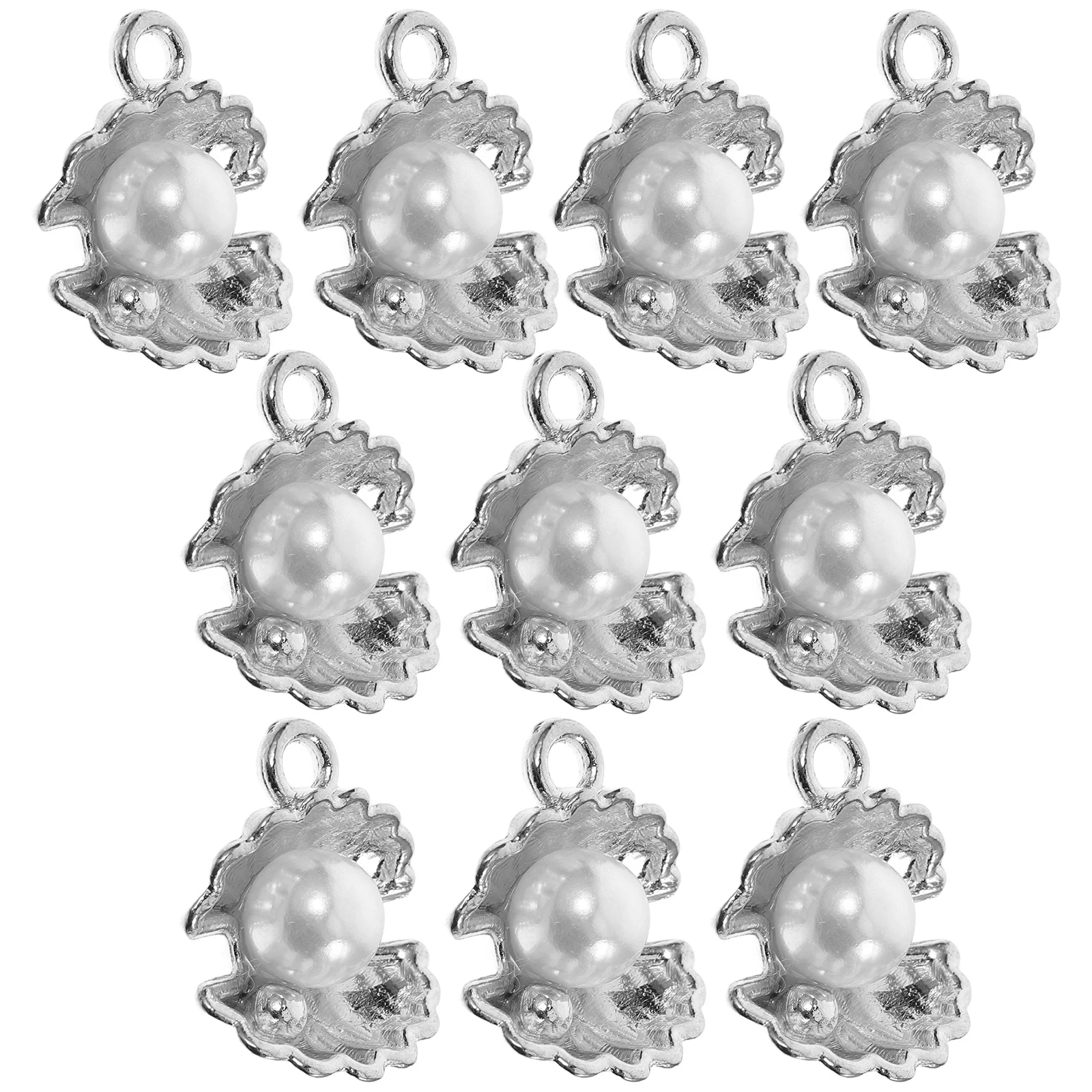 

10Pcs and Pearl Pendants Alloy Dangle Charms for DIY Jewelry Making Crafts Pendant Earring Bracelet Accessory