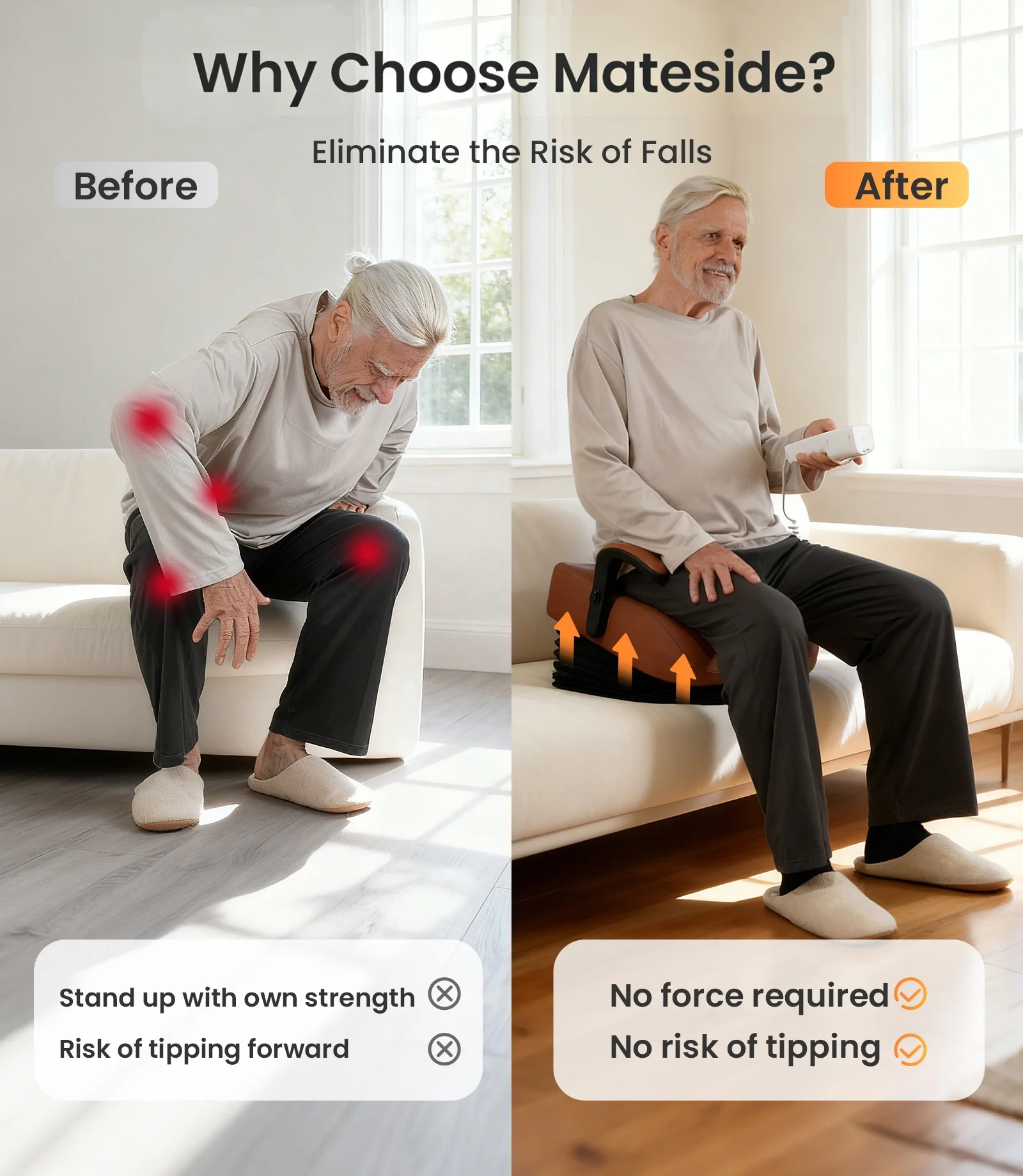 Electric Seat Lift Cushion Cordless Power Stand Assist Chair Riser 400LB Heavy Duty with Rechargeable Remote for Seniors Elderly