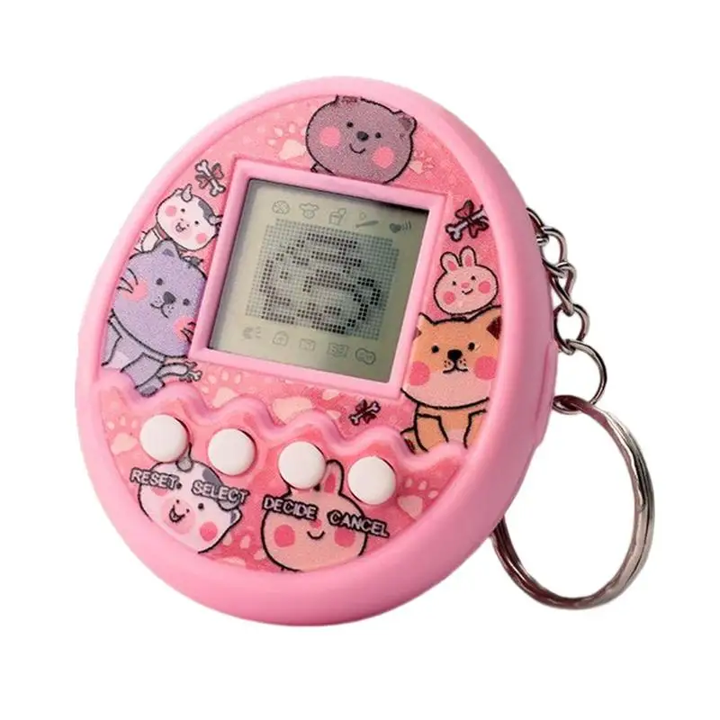 Gioco elettronico creativo per animali domestici Tamagotchis giocattolo Mini portatile retrò gioco portatile E Console portachiavi regali di compleanno per bambini