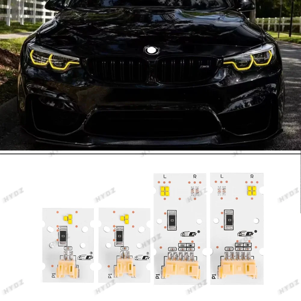 

CSL-Yellow Angel Eyes Car DRL LED Boards For BMW M3 M4 4 Series F80 F82 F83 F32 F36 F33 LCI Daytime Running Light Accessories