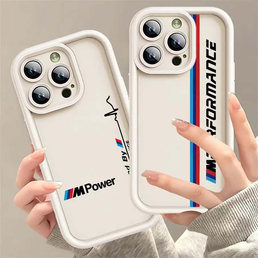 Sports Power-W Car Logo Phone Case for Apple iPhone 13 15 16 Pro Max 14 13 Pro 11 12 7 8 Plus X XS MAX XR 14 Plus Soft TPU