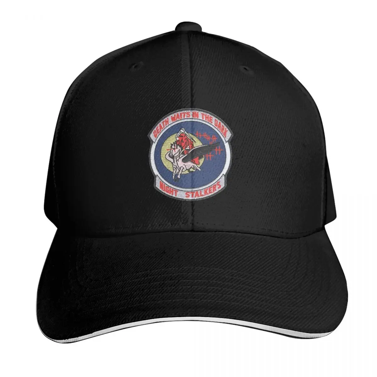 160th NIGHT STALKER : DEATH WAITS IN THE DARK Baseball Cap Men Women Casual Summer Sport Sun Cap