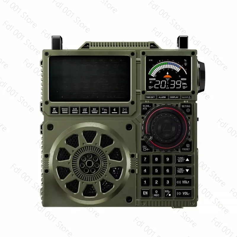 for HRD-C919 AIR FM MW SW Shortwave VHF UHF WB Multi-band Radio Portable Aviation Band Radio Receiver 5000ma Battery