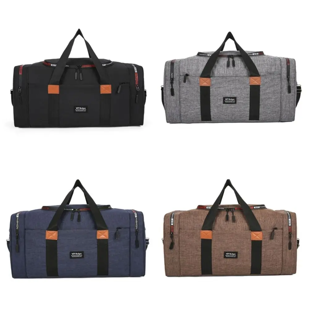 Large Capacity Travel Bag Multi-compartment Water-resistant Oxford Cloth Duffel Bag Heavy Duty Bottom Support Sports Duffle Bag