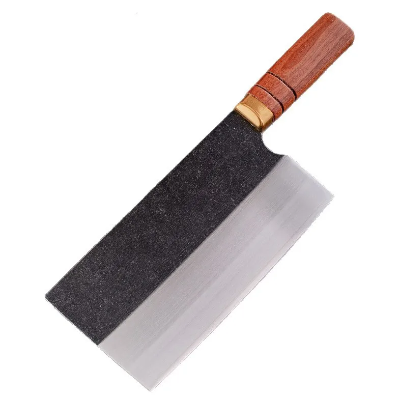 

7.7 Inch Chopper Knife 3-layers Clad Steel 9Cr18Mov Blade Wood Handle Slicing Cleaver Kitchen Knife Bone Meat And Poultry Tools