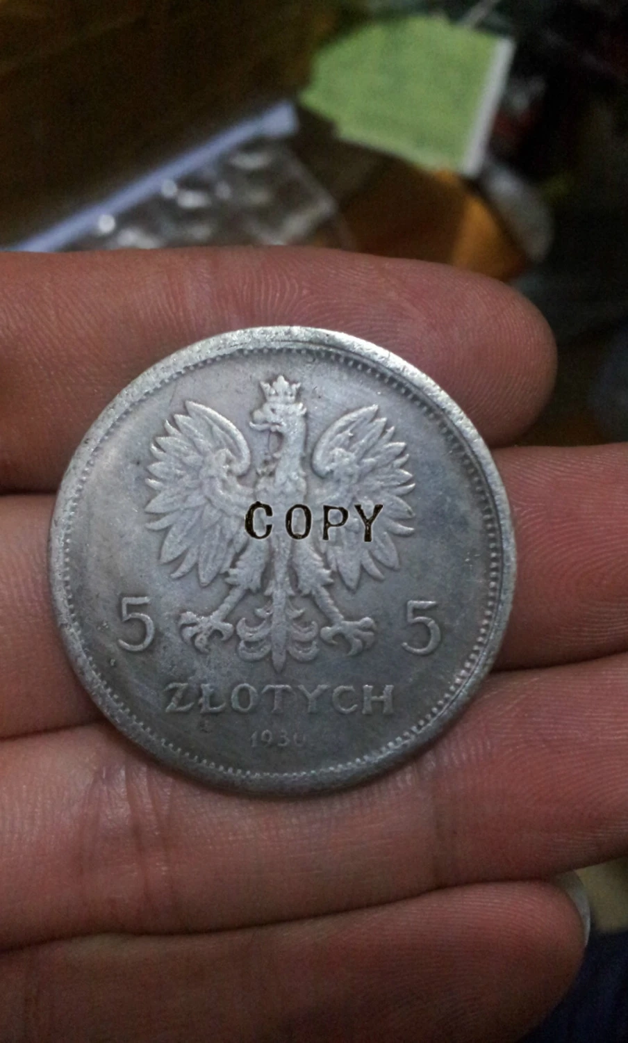 1930 POLAND 5 Zlotych - Revolution 1830 - Y# 19.1 COPY -replica coins medal commemorative coins