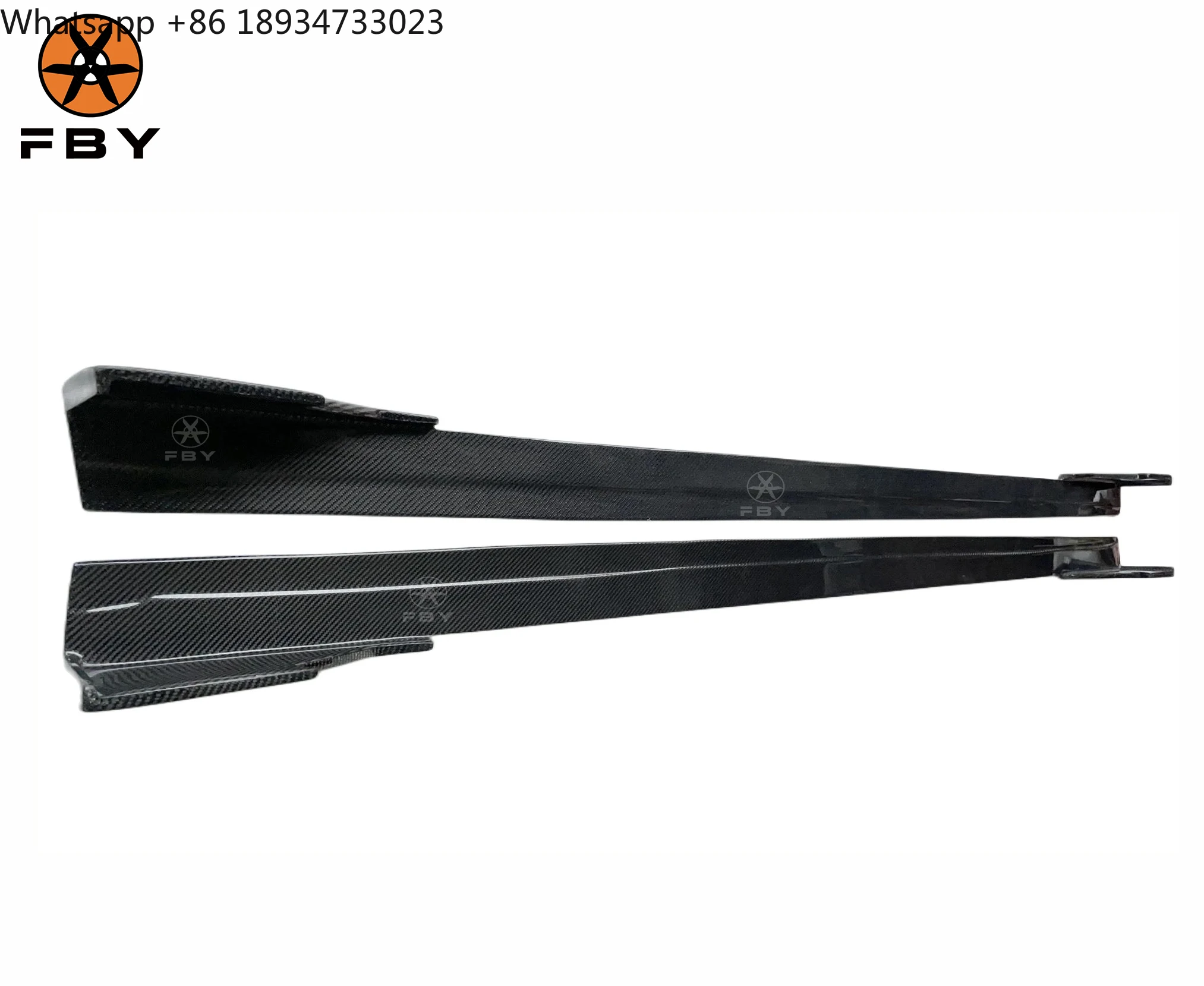 عالية الجودة MAD نمط ألياف الكربون الجانب حافة مصد السيارة لسيارات BMW 3 سلسلة 4 سلسلة F30 F32 F33 F35 2012-2017 ألياف الكربون الجانب تنورة #5