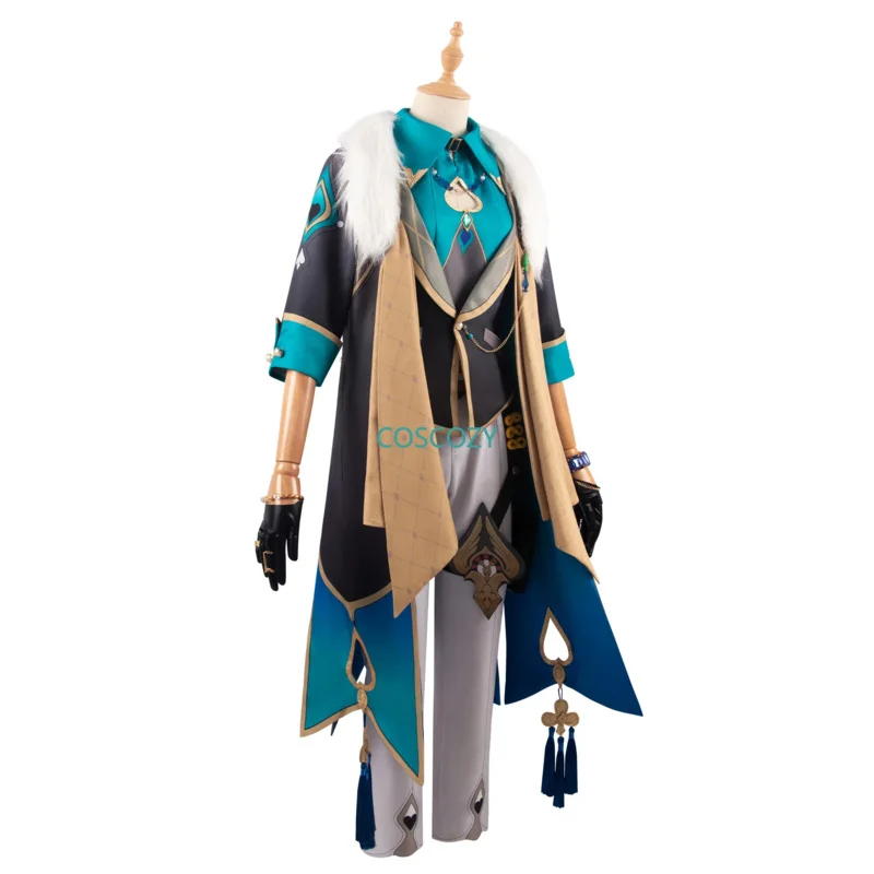 Новинка 2024 года, костюм для косплея Honkai Star Rail, авантюрин, парик, игровая форма, солнцезащитные очки, топаз, коллег, Interastral Peace Corporation