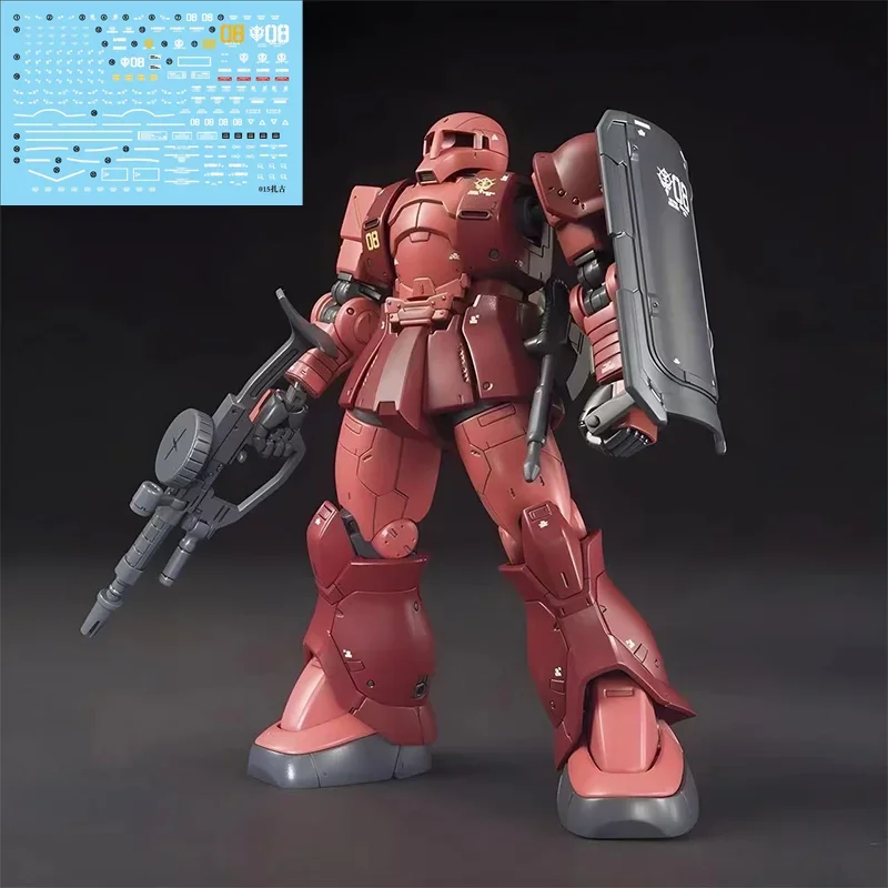 GTO 015 HG 1/144 MS-05 Old Red Zaku Char Aznable Dedicated Machine Assembly Model Kit Action Figures Robot Doll Kids Toys Gift