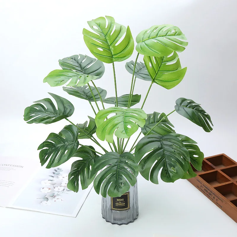 

Simulated Plants Green Plants Potted Partition Decoration Floor Decoration Fake Flower Handle Glued Leaves Turtle Back Leaves