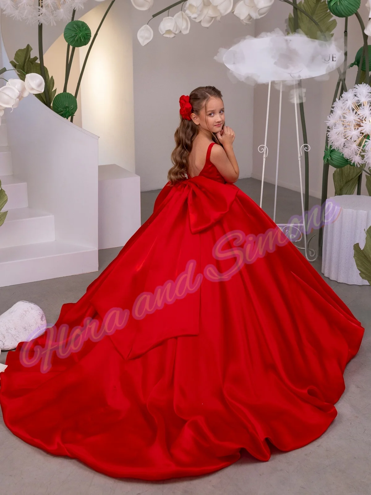 

Роскошные серебряные платья с цветочным узором без рукавов для девочек на свадьбу, пышные платья трапециевидной формы принцессы с блестками и бантом для первого причастия