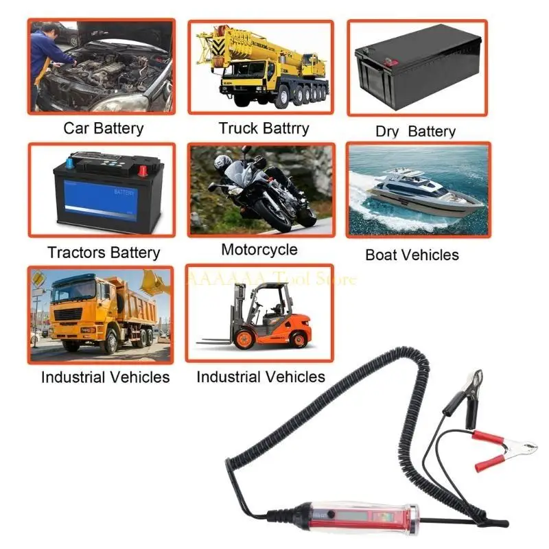 A2BE Digital LED Ciruit Tester Automotive Test Light 3-60V Light Tester Voltme