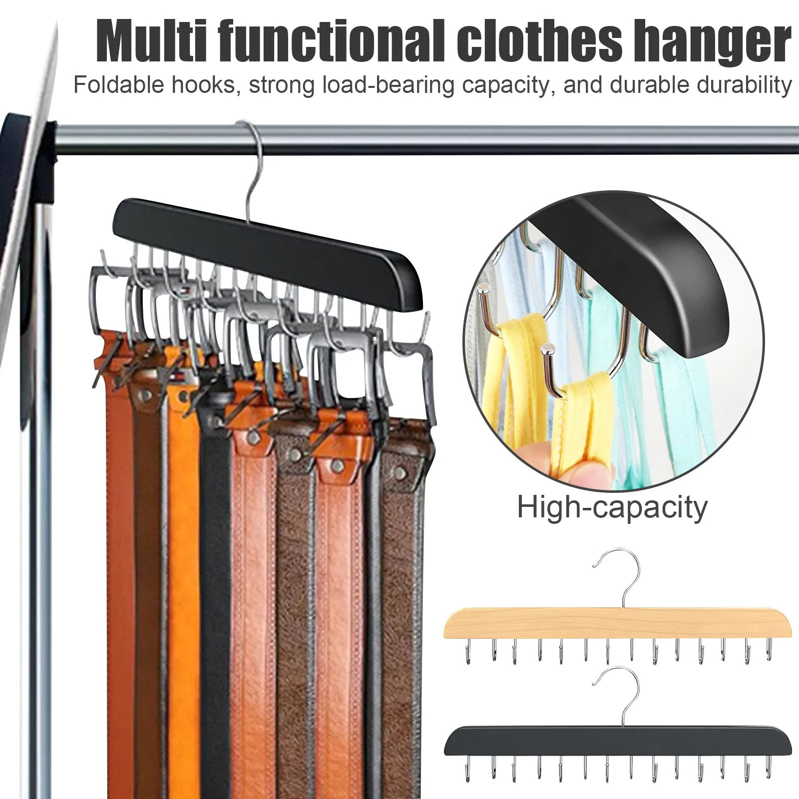 Wooden Belt Rack Women Storage - огляд і ціна Men'S Accessories Wardrobe