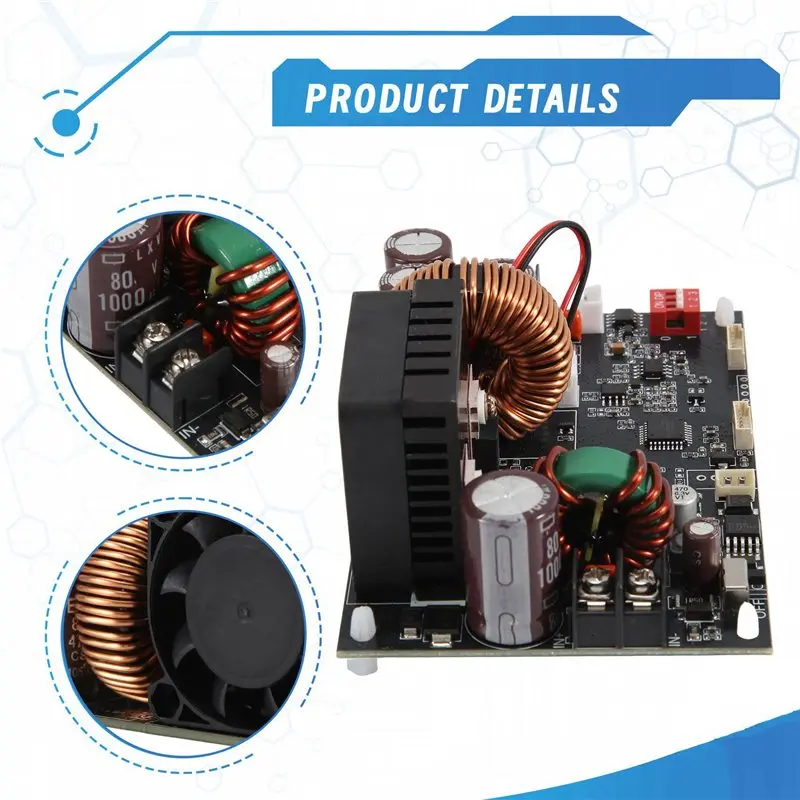 ABEZ 2X XY6020L CNC Adjustable Direct Current Stabilized Voltage Power Supply Constant Voltage And Current Step-Down Module,A