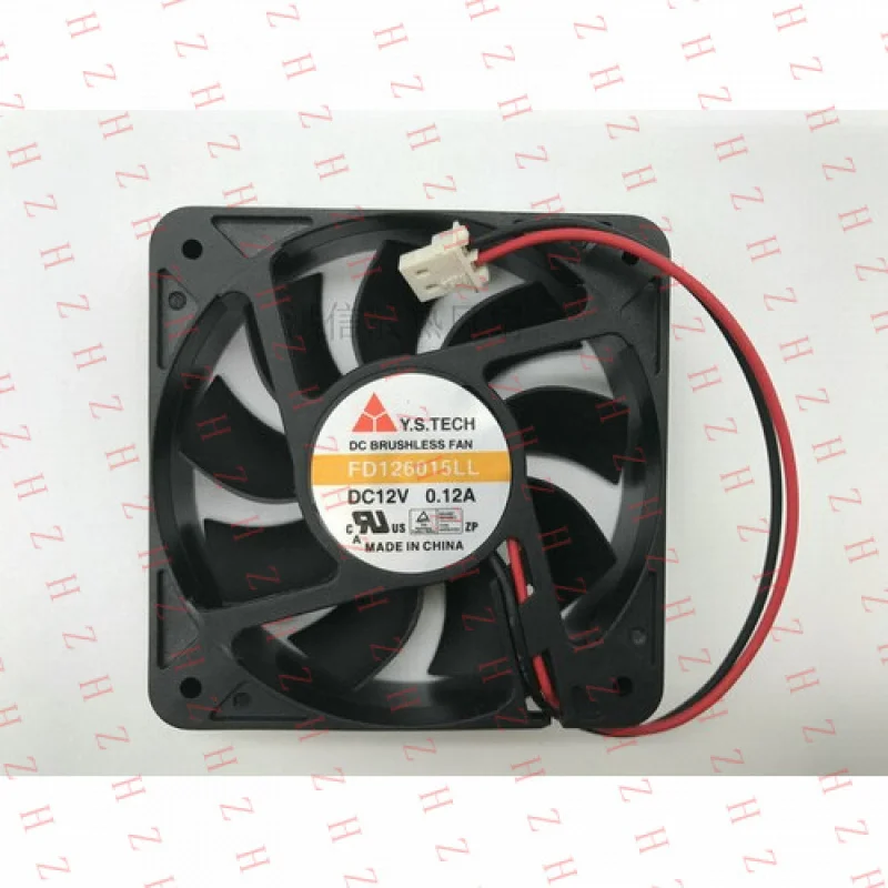 U+ FOR Y.S.TECH Fan FD126015LL DC12V 0.12A 6015 6CM 2 Pin（MOQ: 10 pcs.）