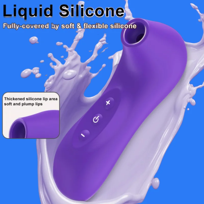 Powerful Silicone Sucking Vibrator Clitoral Stimulator Vacuum Massager Rechargeable Waterproof Discreet Sex Toy for Women view 4