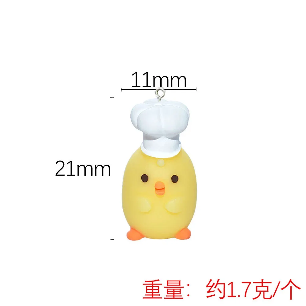 10Pcs Cute Cartoon Animals Cake Biscuit Resin Charms Pendants for Bracelets Necklace Earrings Jewelry Making Flat back Cabochon