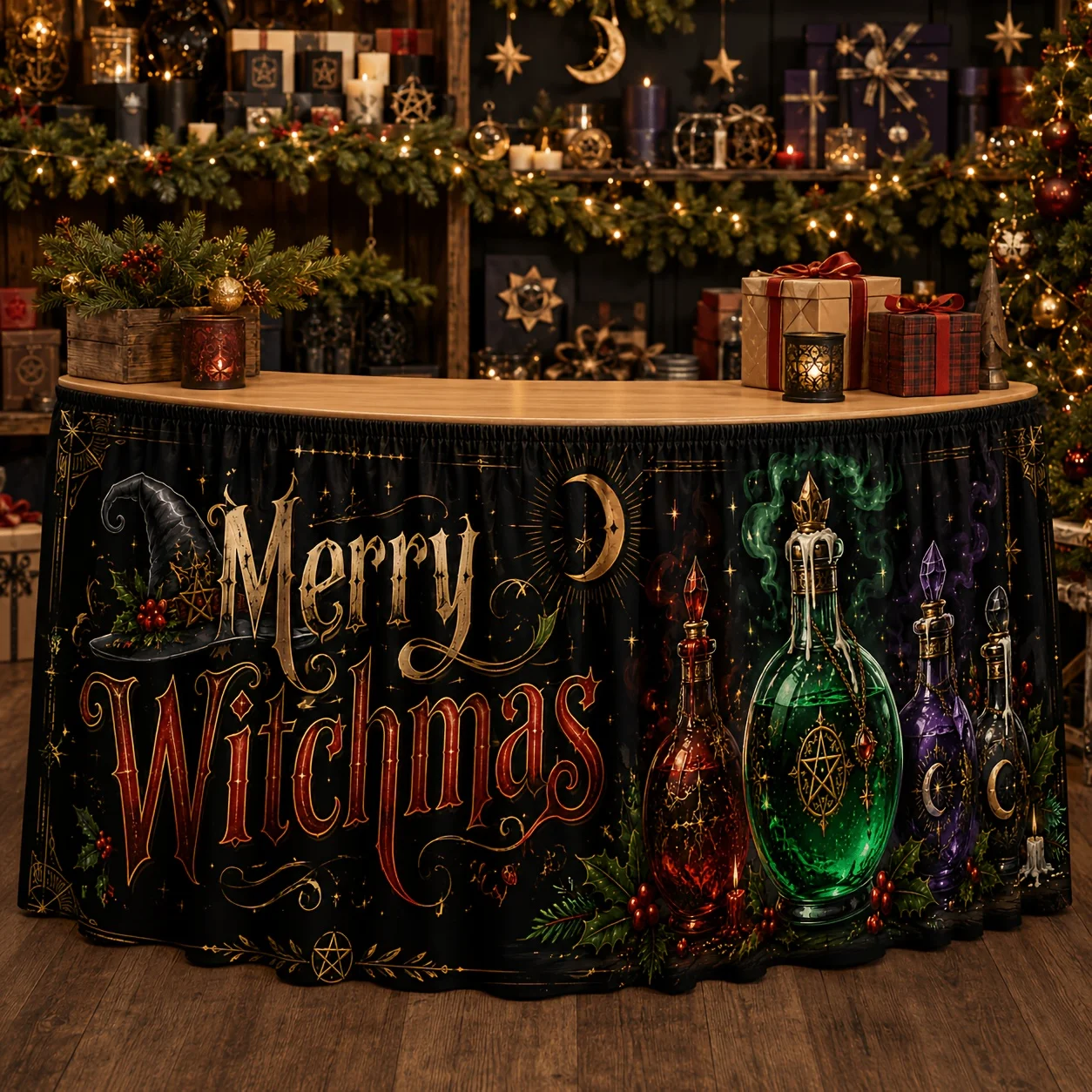 Christmas Happy Tablecloth, suitable for home display decoration at winter holiday Christmas partiesxzj