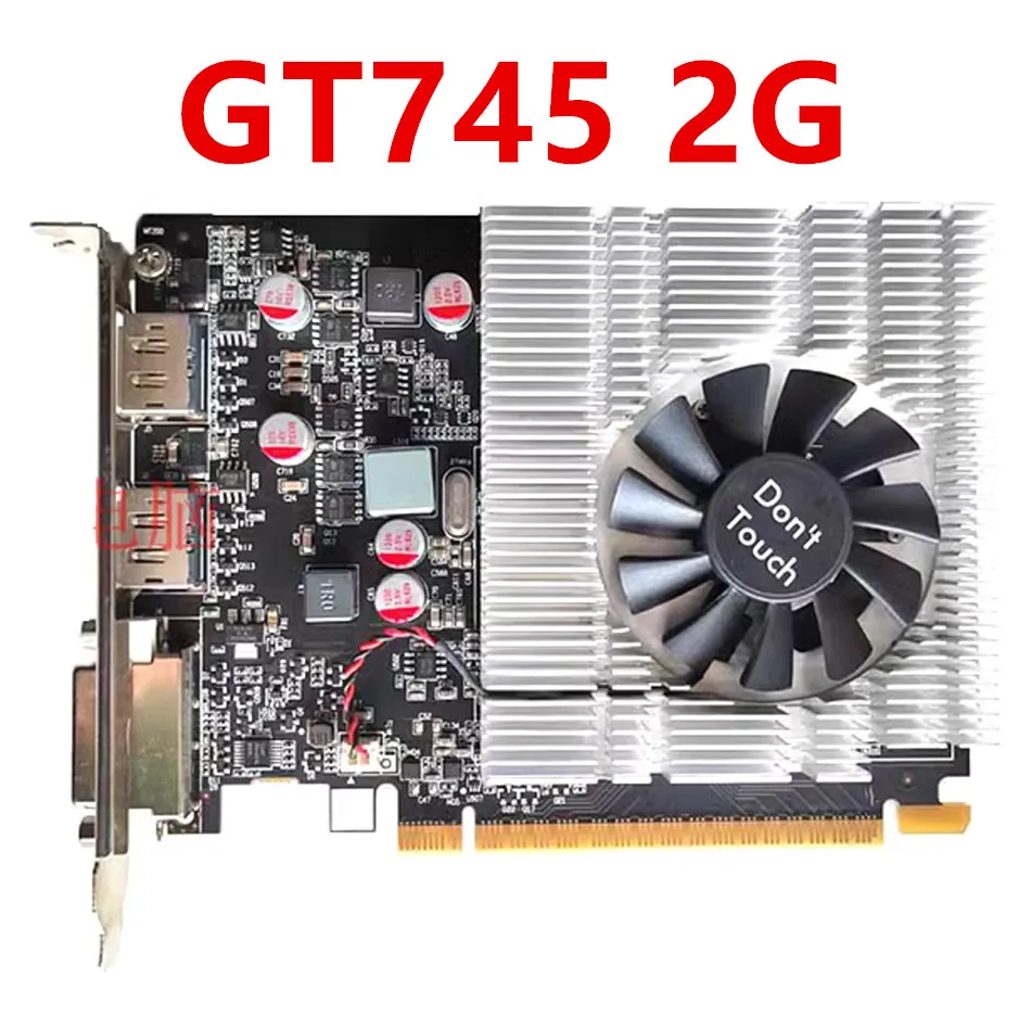 لـ DELL NVIDIA GeForce GTX745 GTX 745 4G GDDR3 TC2P0 4096MB 128-bit 28nm PCIe 3.0x16 1502mhz GTX745 2G بطاقة الرسومات