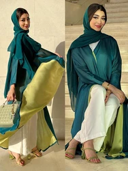 Autumn Muslim Dress Abaya for Women Chiffon Abayas Ramadan Long Dresses Woman Kimono Robe Moroccan Caftan Vestidos 2023