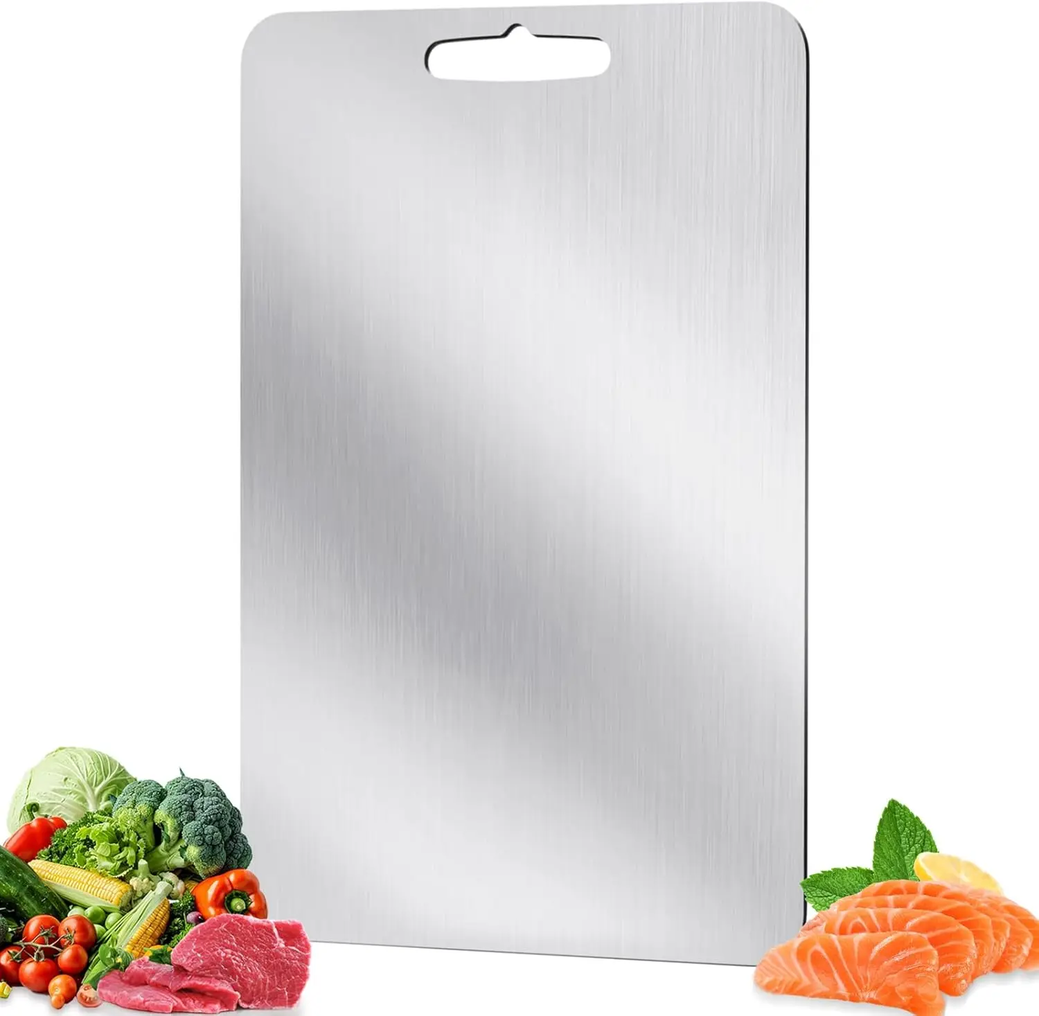 

Stainless Steel Cutting Board, Kitchen Chopping Board, Dishwasher Safe, 15x11 Inch