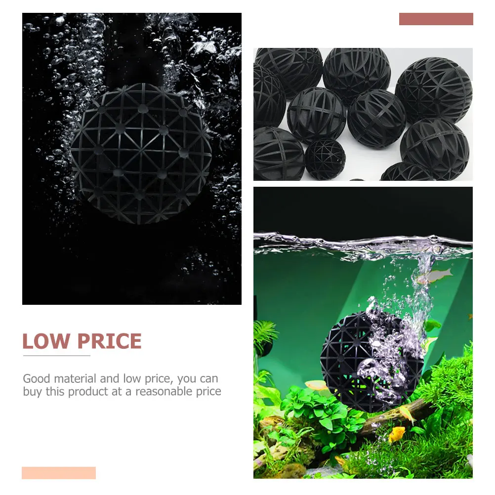 

100pcs Bio Balls 26mm Aquarium Fish Tank Filter Media Cotton Internal Biochemical Purify Soften Remove Harmful Substances