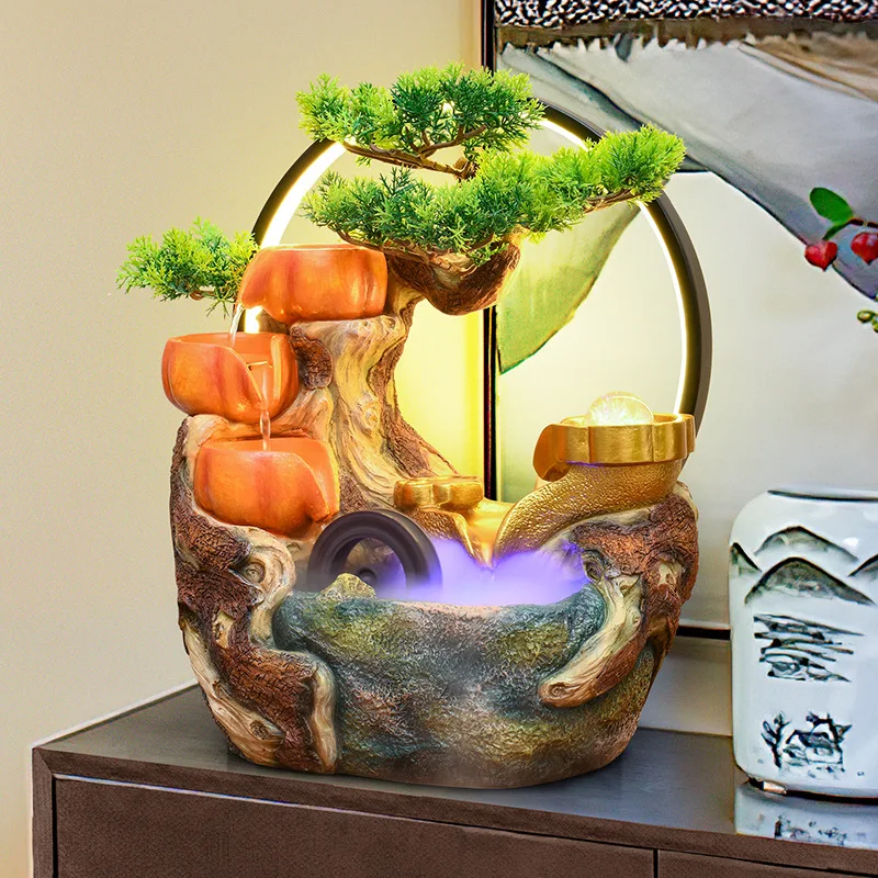 Circulating water ornament rockery fountain landscape decoration office living room housewarming desktop decoration