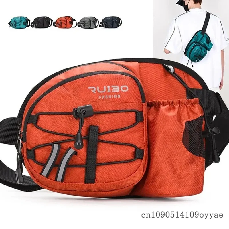 

New Sport Chest Bag Running Cycling Outdoor Climbing Unisex Waist Bag Water Bottle Holder Marathon Equipment Casual Nylon