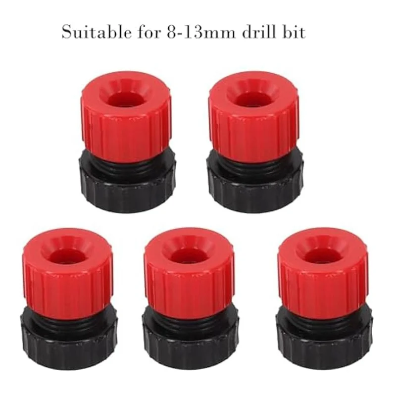 

ABZV-Plastic Drill Bit Guide Stopper 5Pcs Adjustable Drill Depth Stop Collar Set 8-13Mm For Woodworking DIY Projects