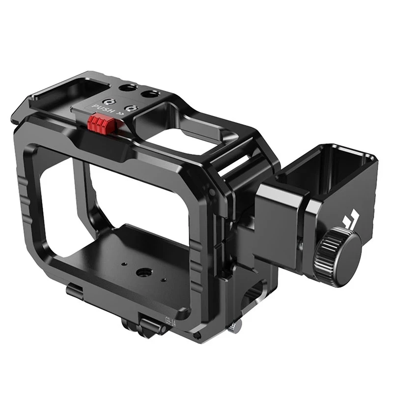 For Ulanzi G9-14 Metal Gopro12 Cage Case Protective Housing Frame Extend Cold Shoe Battery Adapter Mount for Gopro 12 11 10 9