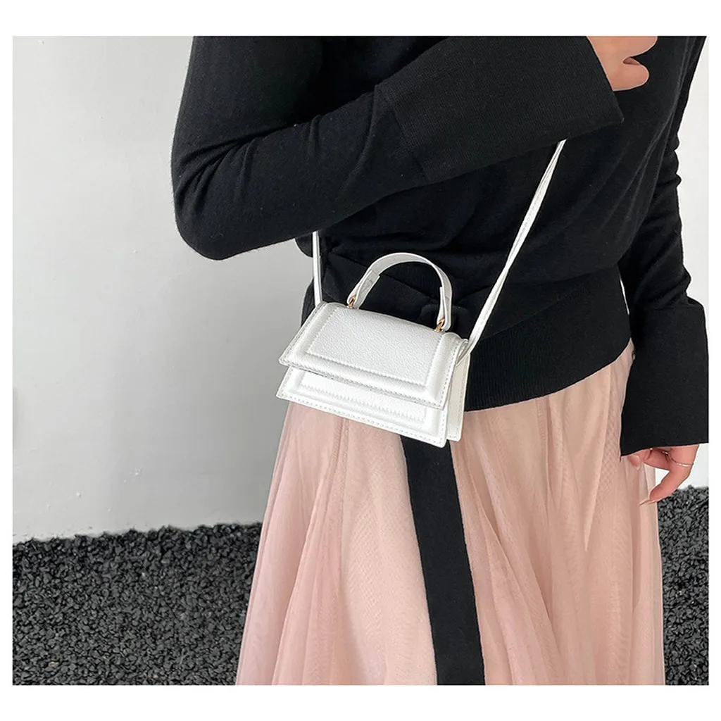 Women'S Mini Bag Small Flap Handbag Crossbody Handbag Street Mini Square Handbag For Office Wear Daily Commuting Women