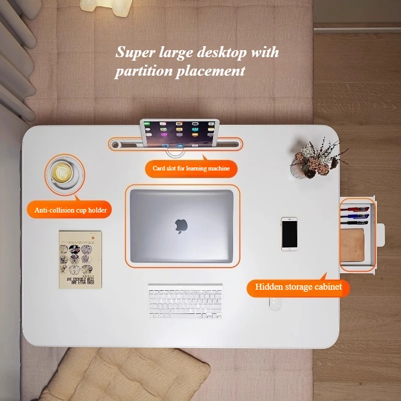 طاولة كسولة بارتفاع قابل للتعديل، حامل محمول قابل للطي لكتابة الكمبيوتر المحمول والقراءة والوجبات الخفيفة في السرير #2