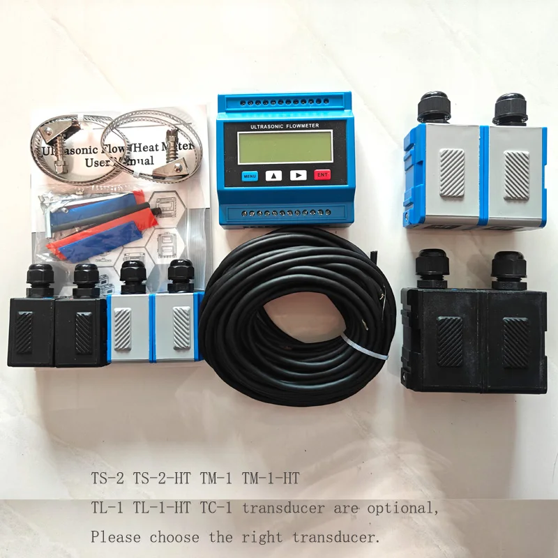 TUF-2000M TS-2 TM-1 TL-1 Ultrasonic Flowmeter DN15-6000mm Water Flow Meters with RS485 Interface Modbus