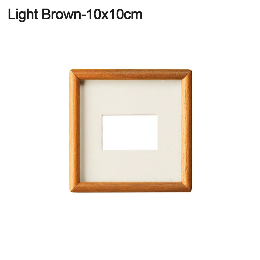 New 6/7/8 Inch Black Walnut Photo Frame Simple Handmade Mortise Tenon Photo Frame Real Wooden Display Photo Frame