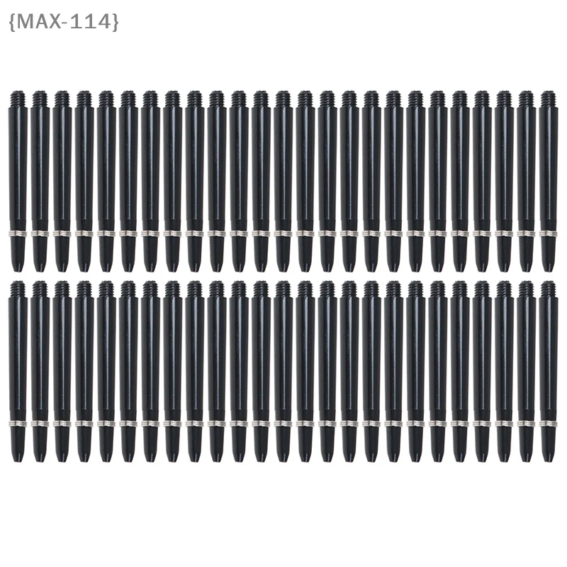 

【Ja】50pcs 2BA Thread Nylon Dart Shafts - 48mm Rod Stems with Protection Rings, Essential Replacement Parts for Darts