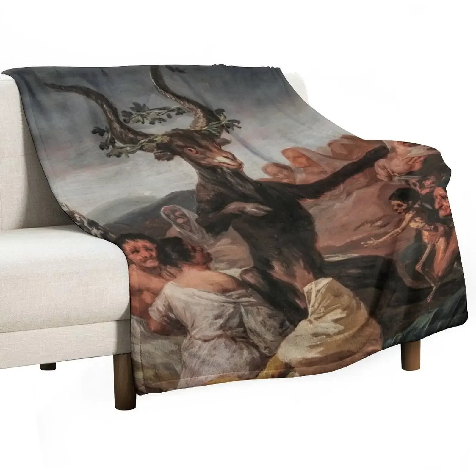 Francisco de Goya - Witches Sabbath (El Aquelarre) Throw Blanket warm for winter Soft Plush Plaid Blankets