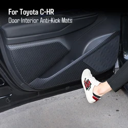 Car Door Anti Kick Stickers Anti-Dirty Protection Decoration Mats For Toyota CHR 2018 2019 2020 2021 2022 2023