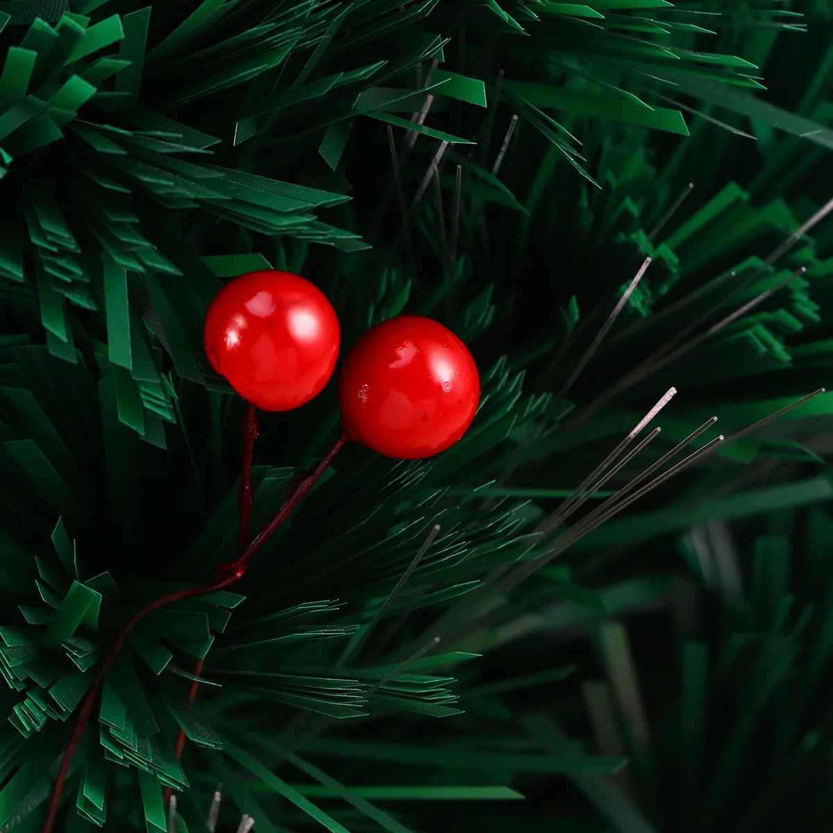 

400Pcs Artificial Red Holly Berries Double Ended Wire Christmas Decoration Floral Wreath Holiday Arrangements Artificial Berries