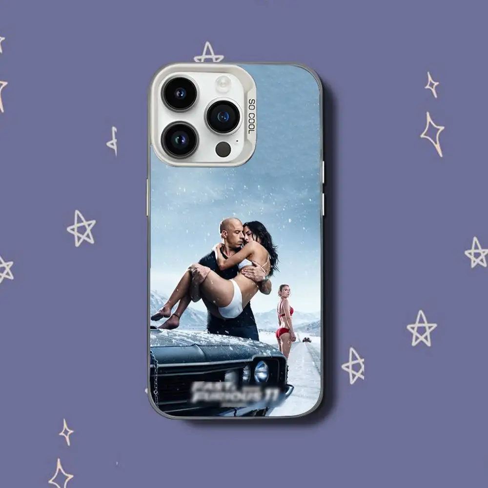 حافظة هاتف F-Fast or Furious 9 لهاتف iPhone 17,16,15,14,13,12,11,Pro,XS,Max,Plus,Mini,SE غطاء مقاوم للصدمات من الحلوى البيضاء غير اللامعة