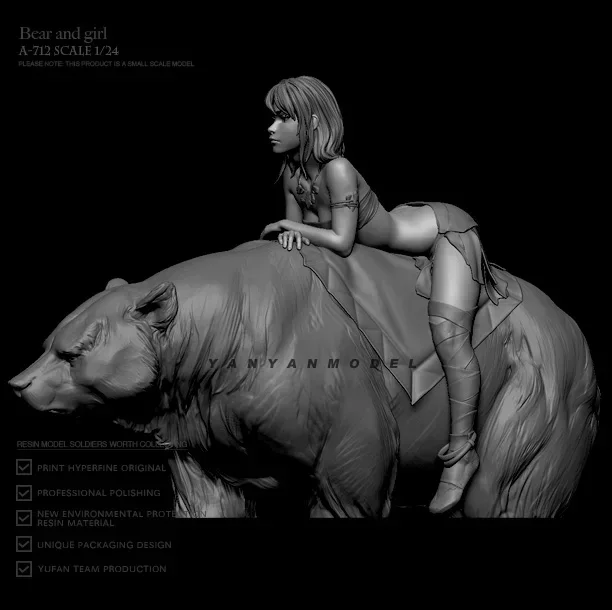 

Набор моделей из смолы 1/24, самостоятельная сборка и раскраска А-712