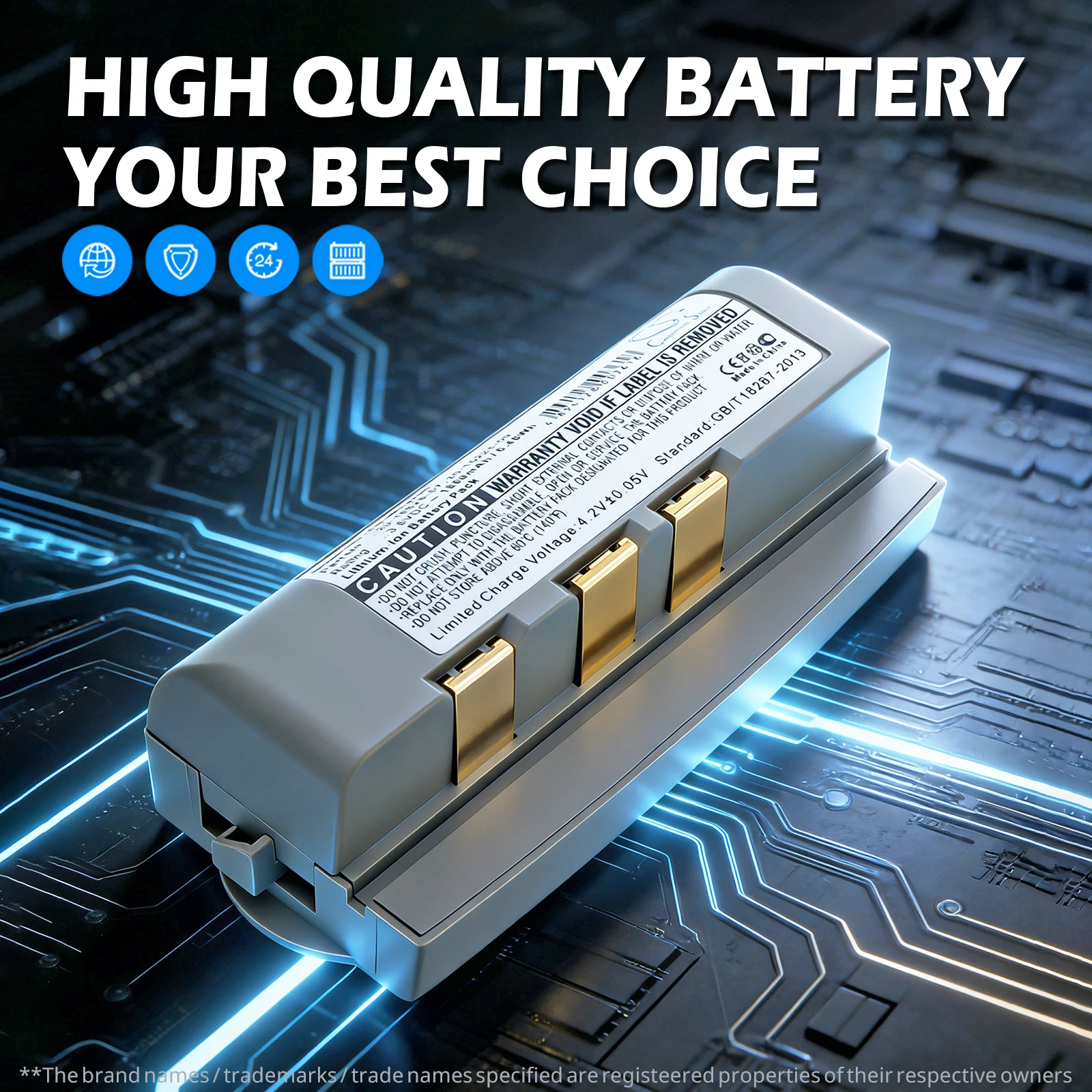 CS Replacement Battery for Chameleon,Symbol RF WT2200,RF WT2280 PN:20-16228-07,20-16228-09 1800mAh / 6.48Wh