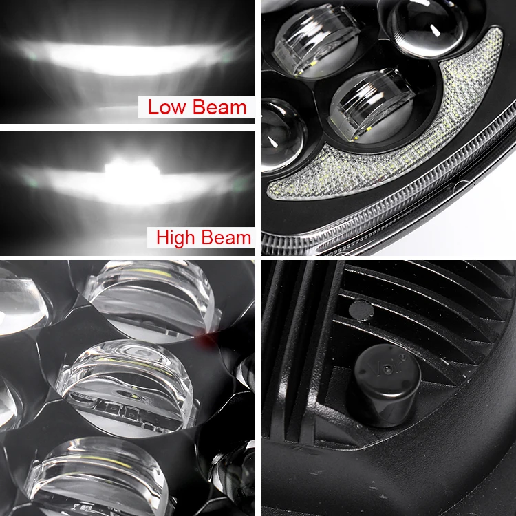 Hot selling：High Quality 7 Inch 105W Truck Light 5X7 Led Headlight 7X6'' LED Square Sealed Beam Headlights with DRL for  H