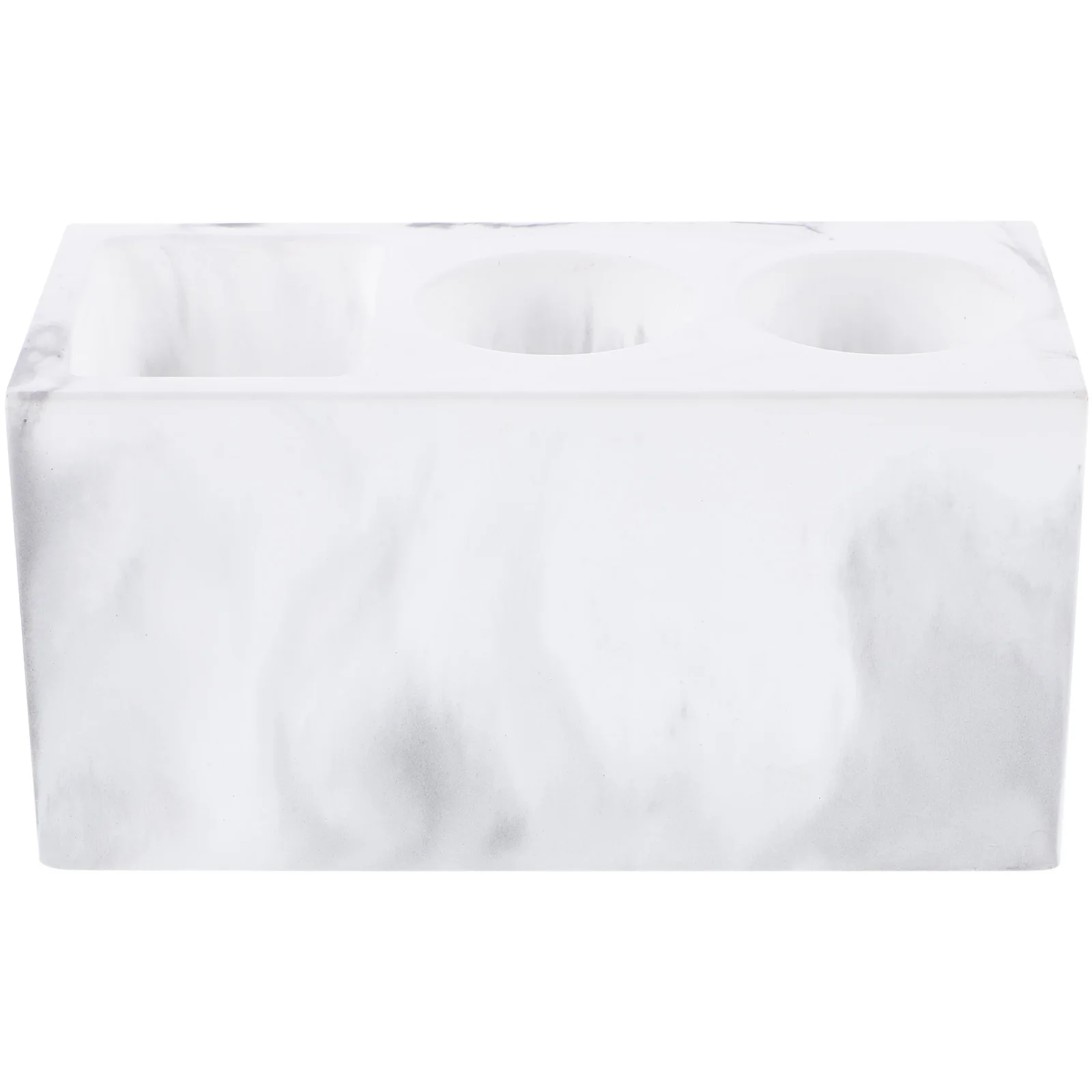 

Diatomite Toothbrush Storage Box Three-Grid Countertop Organizer For Electric Toothbrush Holder Bathroom Desk Makeup Pots