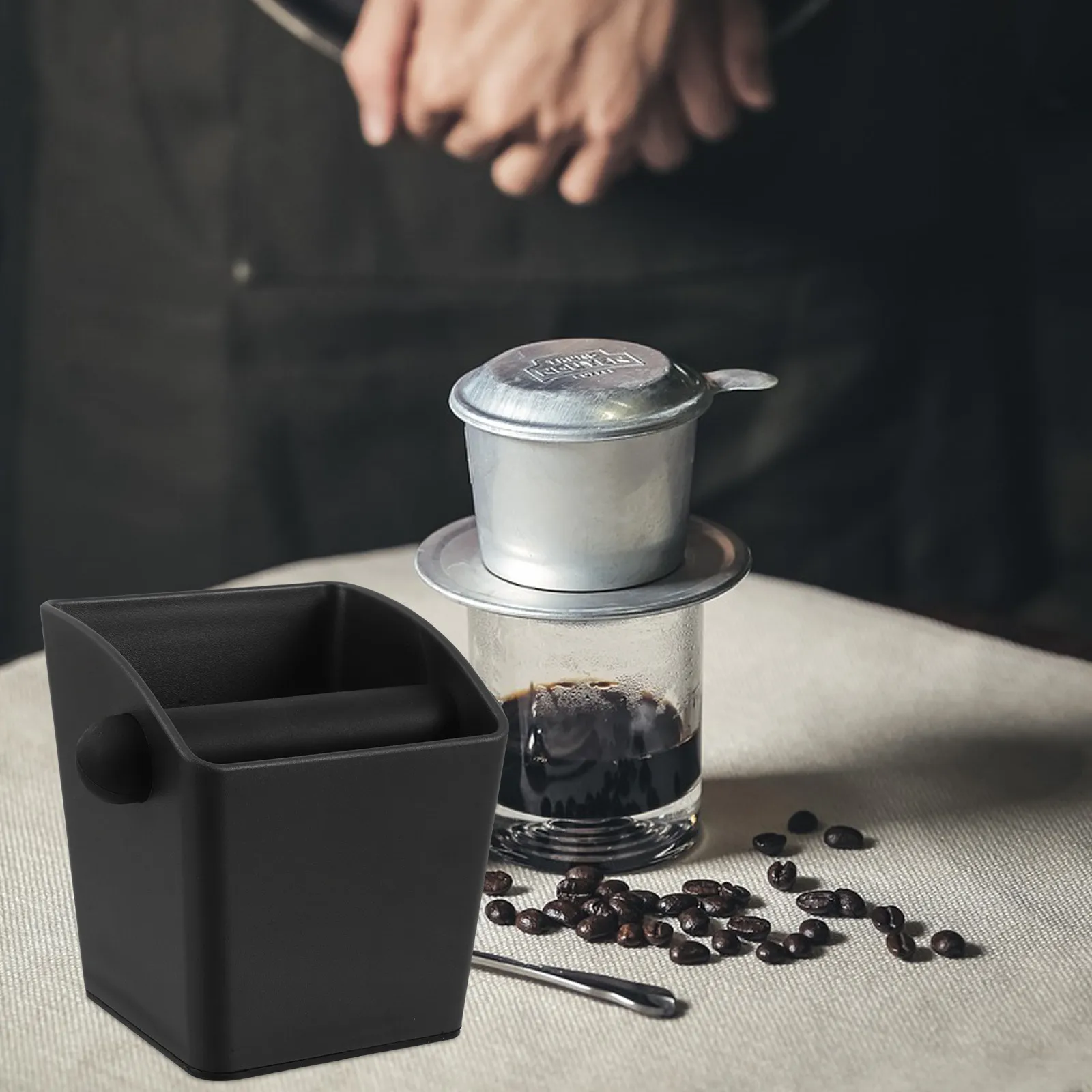 Coffee Grounds Dump Bin Case Espresso Holder with Bar Accessories Knock Container — купить у AliExpress WW